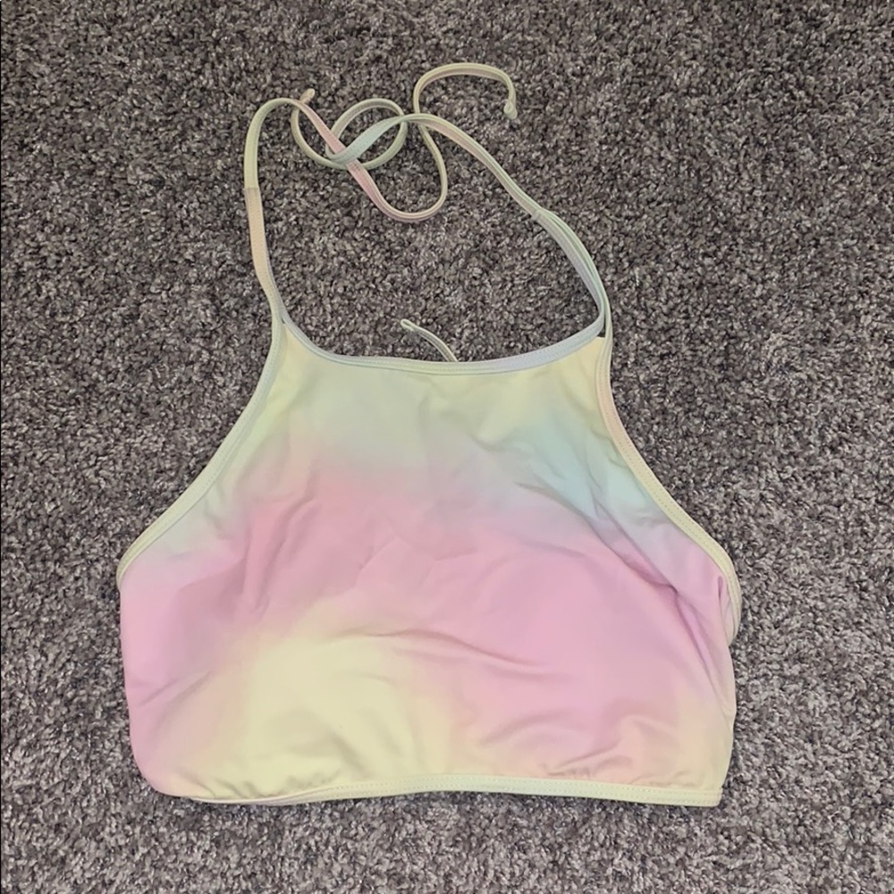 PacSun tie die halter bikini top